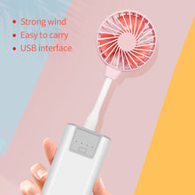 Load image into Gallery viewer, Creative Office Summer Cooling Fan Portable USB Input Mini Fan Laptop Fan Mute Fans for Dormitory Home Student Outdoor Travel Fan