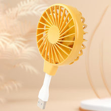Load image into Gallery viewer, Creative Office Summer Cooling Fan Portable USB Input Mini Fan Laptop Fan Mute Fans for Dormitory Home Student Outdoor Travel Fan