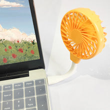 Load image into Gallery viewer, Creative Office Summer Cooling Fan Portable USB Input Mini Fan Laptop Fan Mute Fans for Dormitory Home Student Outdoor Travel Fan