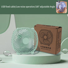 Load image into Gallery viewer, Portable Desk Fan Hanging Fans USB Input Cooler Cooling Fan Rotatable Mute Silent for PC/Laptop/Notebook Home Office