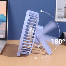 Load image into Gallery viewer, Portable Desk Fan Hanging Fans USB Input Cooler Cooling Fan Rotatable Mute Silent for PC/Laptop/Notebook Home Office