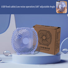 Load image into Gallery viewer, Portable Desk Fan Hanging Fans USB Input Cooler Cooling Fan Rotatable Mute Silent for PC/Laptop/Notebook Home Office