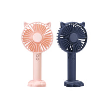 Load image into Gallery viewer, Handheld Mini Fan Portable Pocket Fan with Light USB Charging Fan Rechargable Cooling Fan Phone Holder for Home Outdoor Office