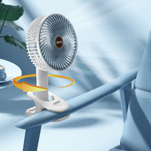 Load image into Gallery viewer, Portable Mini Hand Clip Fan USB Rechargeable Quiet Desktop Electric Fan High Quality Student Dormitory Small Cooling Fan