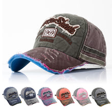 Load image into Gallery viewer, Retro Letter Embroidery Men Women Baseball Caps Spring Summer Cotton Adjustable Casual Hat Hip Hop Streetwear Sun Hats y2k Hat