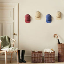 Load image into Gallery viewer, 5pcs Self Adhesive Baseball Hat Hooks Holder Cap Rack Hanging Organizer Door Wall Storage Strong Hold Cap Hooks