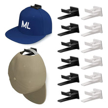 Load image into Gallery viewer, 5pcs Self Adhesive Baseball Hat Hooks Holder Cap Rack Hanging Organizer Door Wall Storage Strong Hold Cap Hooks