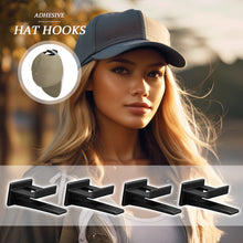 Load image into Gallery viewer, 5pcs Self Adhesive Baseball Hat Hooks Holder Cap Rack Hanging Organizer Door Wall Storage Strong Hold Cap Hooks