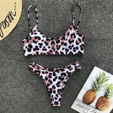 Load image into Gallery viewer, Sexy Wear Swimwear Bikini Female Woman Beach Bikini Leopard Beachwear Set Bathing Suit Snakeskin Push Up Swimsuit