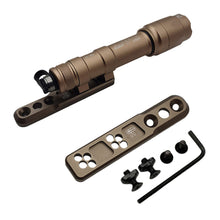 Load image into Gallery viewer, M600C/M300 Tactical Flashlight Base MLOK/KEYMOD Fishbone Side Stand Metal Vertical Dragonfly Stand