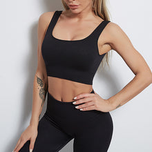 Load image into Gallery viewer, Solid Color Seamless Thread Sports Underwear Moisture Wicking Elastic Yoga Wear-Bra