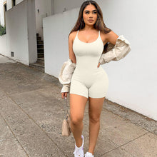 Load image into Gallery viewer, Summer Sexy Suspender Tight-Fitting Jumpsuit Shorts Outdoor Fitness High-Bounce Hip Lift Yoga Pants