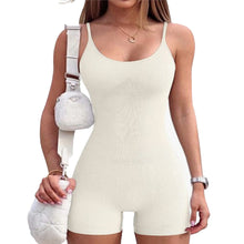 Load image into Gallery viewer, Summer Sexy Suspender Tight-Fitting Jumpsuit Shorts Outdoor Fitness High-Bounce Hip Lift Yoga Pants