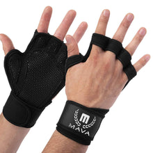 Load image into Gallery viewer, 1 Pair Sports Fitness Leather Breathable Gloves Outdoor Mountain Bike Half Finger Riding Silicone Shock-Proof Gloves