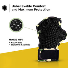 Load image into Gallery viewer, 1 Pair Sports Fitness Leather Breathable Gloves Outdoor Mountain Bike Half Finger Riding Silicone Shock-Proof Gloves