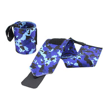 Load image into Gallery viewer, 1Pair Camo Nylon Wrap Pressure Wrist Strap Sports Fitness Hard Pull Adjustable Booster Strap