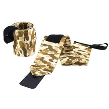 Load image into Gallery viewer, 1Pair Camo Nylon Wrap Pressure Wrist Strap Sports Fitness Hard Pull Adjustable Booster Strap