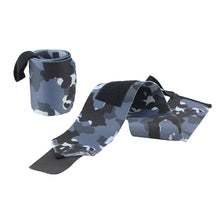 Load image into Gallery viewer, 1Pair Camo Nylon Wrap Pressure Wrist Strap Sports Fitness Hard Pull Adjustable Booster Strap