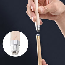 Load image into Gallery viewer, Multi-Function Billiards Wooden Chalk Pen Pool Cue Tip Needling Chocolate Powder Clips Mini Cue Billiard Accessories