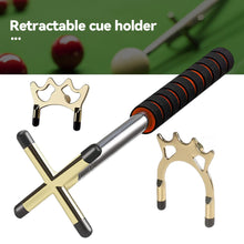 Load image into Gallery viewer, Retractable Cue Holder Set EVA Grip Cross Antler Fork Head Cue Height Booster Billiard Supplies