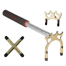 Load image into Gallery viewer, Retractable Cue Holder Set EVA Grip Cross Antler Fork Head Cue Height Booster Billiard Supplies