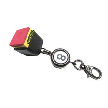 Load image into Gallery viewer, Easy To Pull Button Retractable Billiard Chalk Case Portable Aluminum Black 8 Chalk Powder Accessories Billiard Supplies