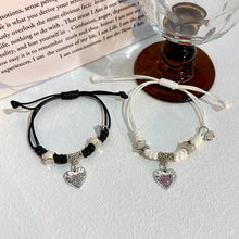 Load image into Gallery viewer, 2 Pcs/Set Magnetic Couple Bracelet Stylish Versatile Adjustable Woven Hand Rope Love Lock and Key Bracelet Women Men Hand Jewelry
