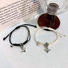 Load image into Gallery viewer, 2 Pcs/Set Magnetic Couple Bracelet Stylish Versatile Adjustable Woven Hand Rope Love Lock and Key Bracelet Women Men Hand Jewelry