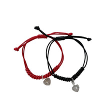 Load image into Gallery viewer, 2 Pcs/Set Magnetic Couple Bracelet Stylish Versatile Adjustable Woven Hand Rope Love Lock and Key Bracelet Women Men Hand Jewelry