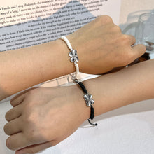 Load image into Gallery viewer, 2 Pcs/Set Magnetic Couple Bracelet Stylish Versatile Adjustable Woven Hand Rope Love Lock and Key Bracelet Women Men Hand Jewelry