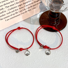 Load image into Gallery viewer, 2 Pcs/Set Magnetic Couple Bracelet Stylish Versatile Adjustable Woven Hand Rope Love Lock and Key Bracelet Women Men Hand Jewelry