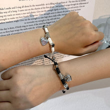 Load image into Gallery viewer, 2 Pcs/Set Magnetic Couple Bracelet Stylish Versatile Adjustable Woven Hand Rope Love Lock and Key Bracelet Women Men Hand Jewelry
