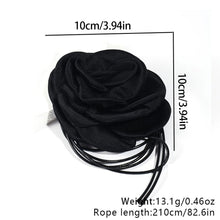 Load image into Gallery viewer, Fabric Floral Necklace Large Flower Choker Necklace for Women Romantic Fabric Collar Jewelry on Neck Accessories