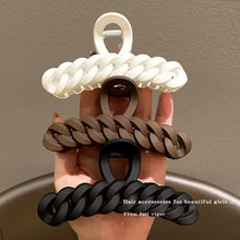 Load image into Gallery viewer, Korean Coffee Beige Large Hair Claw Acrylic Hairpin Geometry Barrette Crab Hair Clips Hairpin Femme Girl Hair Accessories