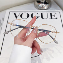 Load image into Gallery viewer, Retro Metal Eyeglasses Round Frame Fashion Anti Blue Lightweight Frame Transparent Glasses Blocking Filter Computer Glasses