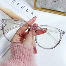 Load image into Gallery viewer, New fashion Anti-blue Large-frame Glasses Lightweight Frame Transparent Glasses Blocking Filter Computer Glasses