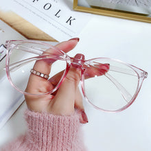 Load image into Gallery viewer, New fashion Anti-blue Large-frame Glasses Lightweight Frame Transparent Glasses Blocking Filter Computer Glasses