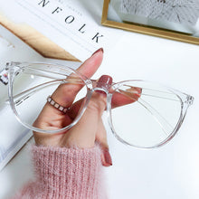 Load image into Gallery viewer, New fashion Anti-blue Large-frame Glasses Lightweight Frame Transparent Glasses Blocking Filter Computer Glasses