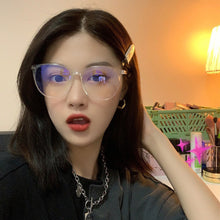 Load image into Gallery viewer, New fashion Anti-blue Large-frame Glasses Lightweight Frame Transparent Glasses Blocking Filter Computer Glasses