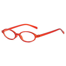 Load image into Gallery viewer, Oval Small Frame Glasses Anti Blue Light Glasses New Fashion Y2K Style Red Frame Fashion Transparent Glasses