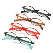 Load image into Gallery viewer, Oval Small Frame Glasses Anti Blue Light Glasses New Fashion Y2K Style Red Frame Fashion Transparent Glasses