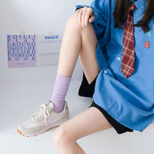 Load image into Gallery viewer, Women's Socks Solid Color Sock Summer Thin Mid Tube Socks Velvet Breathable Long Socks Candy-colored Girl Daily Loose Socks