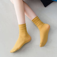 Load image into Gallery viewer, Women's Socks Solid Color Sock Summer Thin Mid Tube Socks Velvet Breathable Long Socks Candy-colored Girl Daily Loose Socks