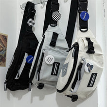 Load image into Gallery viewer, Korean Style Unisex Fashion Chest Bag Crossbody Waist Bag Messenger Bag Sportswear Shoulder Bag Casual Outdoor Bags Lovers Gift for Men and Women