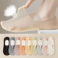Load image into Gallery viewer, 9 Colors Invisible Boat Socks Breathable Sock Women Ice Stockings Summer Ultrathin Cotton Socks Anti-Slip Solid Boat Socks