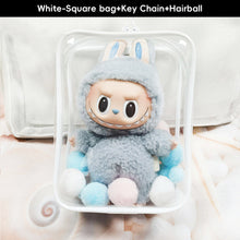 Load image into Gallery viewer, Transparent Mystery Box Storage Case Anime Ornaments Mystery Box Organizer Box Square Plush Dolls Display Bag With Keychain