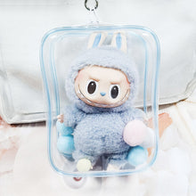 Load image into Gallery viewer, Transparent Mystery Box Storage Case Anime Ornaments Mystery Box Organizer Box Square Plush Dolls Display Bag With Keychain