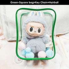 Load image into Gallery viewer, Transparent Mystery Box Storage Case Anime Ornaments Mystery Box Organizer Box Square Plush Dolls Display Bag With Keychain