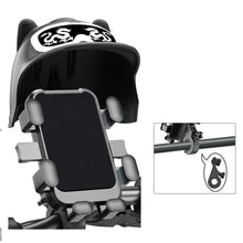 Load image into Gallery viewer, Cartoon Motorcycle Small Helmet Rider Mobile Phone Holder and Electric Bicycle Navigation Mobile Phone Holder Waterproof Sunshade