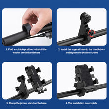 Load image into Gallery viewer, Cartoon Motorcycle Small Helmet Rider Mobile Phone Holder and Electric Bicycle Navigation Mobile Phone Holder Waterproof Sunshade